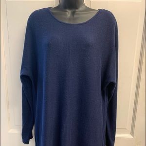 Michael Kors hi lo him side zip sweater